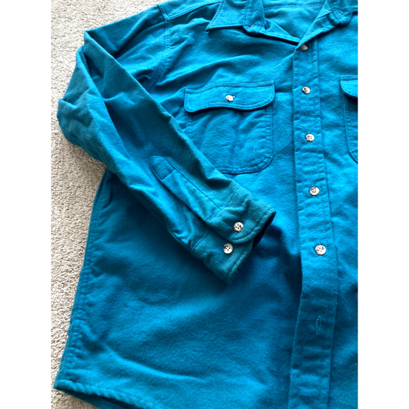 North Crest Vintage Green Flannel Large - Picture 2 of 8